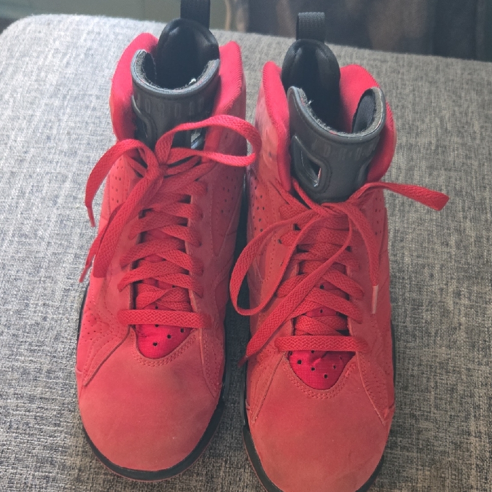 Vibrant Red High-Top Air Jordan